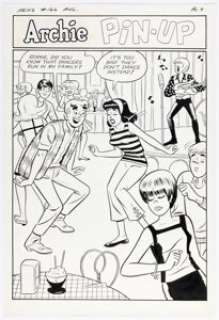 Dan DeCarlo and Rudy Lapick Archie #166 Archie Pin-Up Original Art (Archie, 1966). | Heritage