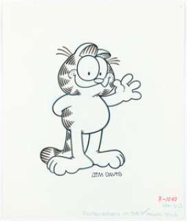 Jim Davis - Garfield Illustration Original Art (c. 1980s). | Heritage