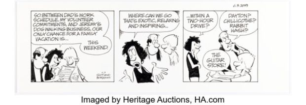 Jerry Scott and Jim Borgman Zits Daily Comic Strip Original Art dated 6-3-19 (King Features Syndicate, 2019). | Heritage