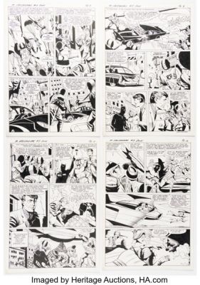 Paul Reinman The Mighty Crusaders #5 Story Pages 7-10 Original Art (Archie, 1966). (Total: 4 Original Art) | Heritage