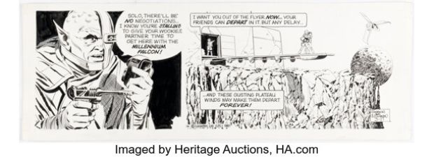 Al Williamson Star Wars Daily Comic Strip Original Art dated 3-27-81 (Los Angeles Times Syndicate, 1981). | Heritage