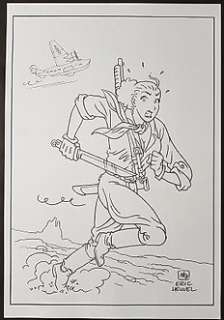 Heuvel, Eric - Origineel coverontwerp in inkt - January Jones (Heuvel Magazine) | Catawiki