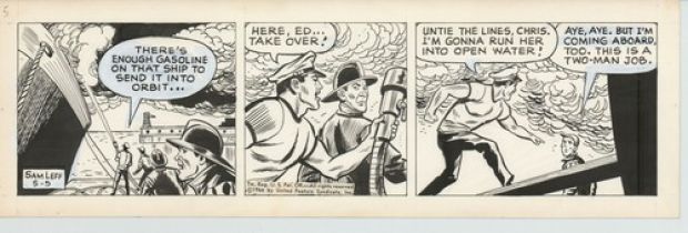 Sam Leff Davy Jones Orig Ink Daily Newspaper Comic Strip Art Signed 1966 227 | eBay US (Buy It Now)