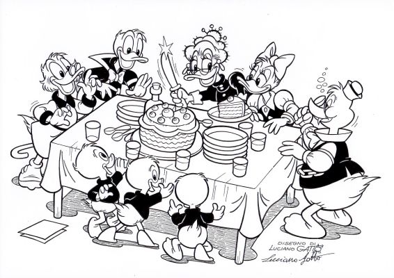 Luciano Gatto | Torta per tutti! Illustrazione n.6 | Tavole Originali