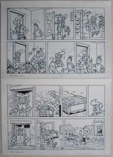 Suske en Wiske - Originele Pagina (p.2) - Juffertje Janboel - 35 x 49 cm. - (2009) | Catawiki