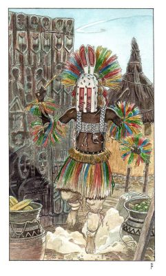 Federico Penco | Villaggio Dogon | Tavole Originali