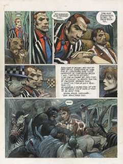 *Enki Bilal Né En 1951 La Trilogie Nikopol - Tome 3 Froid Équateur Encre de Chine, Gouache Et Crayon Pour La Planche 20 de... - Lot 18 - La Trilogie Nikopol - tome 3