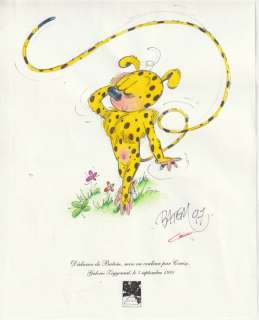 Batem / Cerise - Dessin original couleur - Madame Marsupilami - (1997) | Catawiki