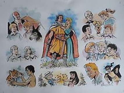 Craenhals, François - Dessin original couleur - Les héros de Craenhals - (2001) | Catawiki