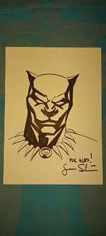 Marvel Comics - Black Panther headsketch by Goran SUDZUKA - First edition
