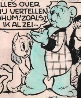 Bommel en Tom Poes Strook 31 - Tom Poes en M’Baby - Originele strook KZV ( Kleine Zondagsvriend ) - Indian ink and blue watercolor - (1948/1949) | Catawiki