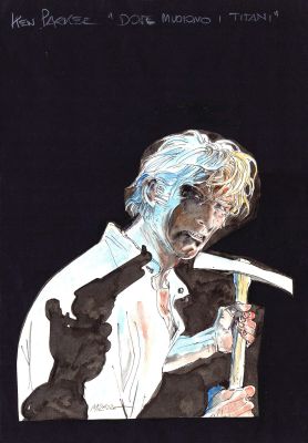 Ivo Milazzo | Ken Parker Copertina Speciale n.2 “Dove Muoiono i Titani” | Tavole Originali