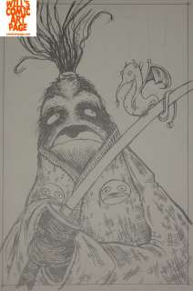 Roman Dirge - samurai sloth graphic novel cover