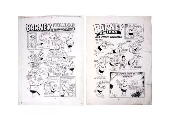Lot 287 - Barney Bulldog artwork by Bill Ritchie | misc / divers