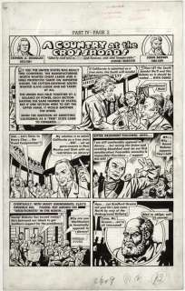 208: Simon Picture Stories Am Hist original comic art | Russ Cochran
