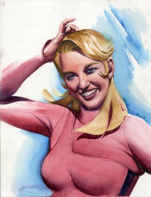 Steve Rude | Sundra Scratching Her Head | Steve Rude