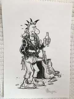 Margerin, Frank - Dessin original - Printemps de Bourges - Punk - (2000) | Catawiki