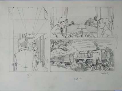 Blake & Mortimer - Half originale preliminary page in pencil - Le Testament de William S. - (2016) | Catawiki