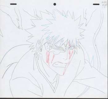Bleach - Original sketch - Bleach: Ichigo Kurosaki very rare full sequence - Unique copy - (2010) | Catawiki