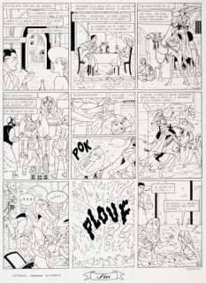 ZANON Pascal - Lot 806 - Harry Dickson Planche de fin d‘une aventure du célèbre...