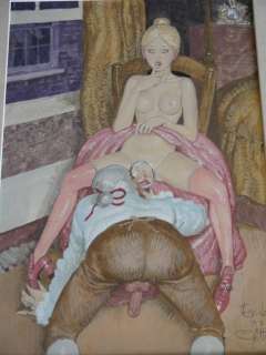 Erich Von Gã¶Tha | Erich von GÃ¶tha - Dessin original Ã  la gouache - Journal de Sartine - (2007) | Catawiki