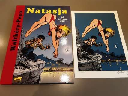 François Walthéry / Peyo | Natasja 19 - De rotsenzee + genummerde en gesigneerd zeefdruk - Cartonné - EO - (2003) | Catawiki