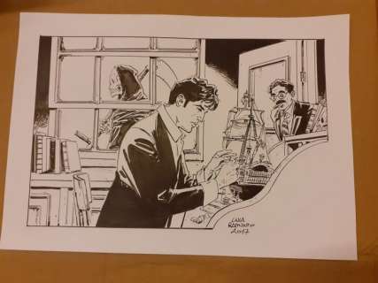 Luca Raimondo | Dylan Dog - Luca Raimondo - illustrazione originale - Page volante - (2017) | Catawiki