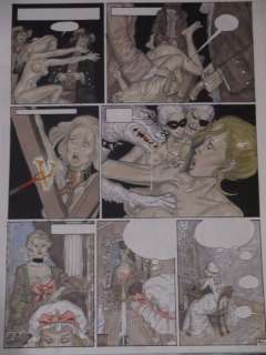 Format: Â± 50 X 61 Cm. | Erich von GÃ¶tha - Planche originale en couleur (p.48) - Les malheurs de Janice Tome 3 - (2003) | Catawiki