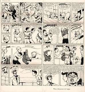 Breysse, Frédéric-Antonin | Oscar Hamel et Isidore / Oscar en Isidoor - Originele pagina (p.9) - L’oncle du Tchad / De Geheimzinnige Gids - (1949) | Catawiki