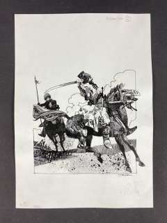 Sergio Toppi | Sergio Toppi - Illustrazione Originale - Cosacco - Page volante - Exemplaire unique | Catawiki