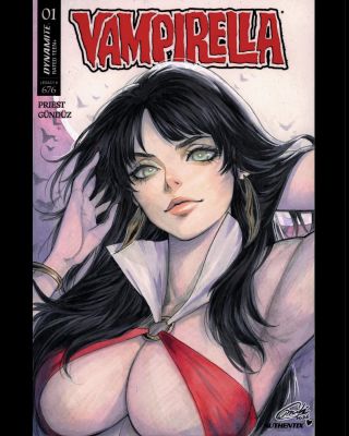 Miki Okazaki - Vampirella sketch cover