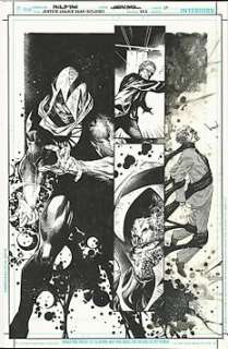 Jason Gorder - Justice League Dark: Eclipso # 23.2 - original inked art by Jason Paz over printed blue pencils of Philip Tan - Exemplaire unique - (2013)