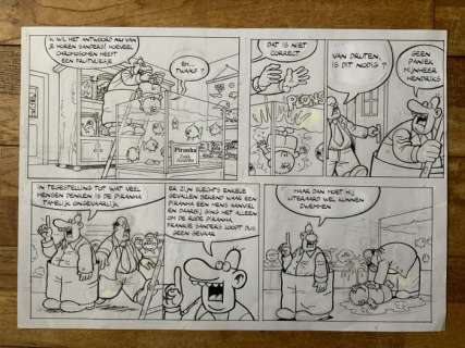 Retera, Mark | Retera, Mark - Originele gag - Dirkjan - Mijnheer van Druten wil het antwoord weten - (2019) | Catawiki