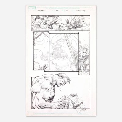 Lot 353 - Bong Dazo, Deadpool #39 Story Page 16 Original Art (Marvel Comics, 2011) | Landry Pop Auctions