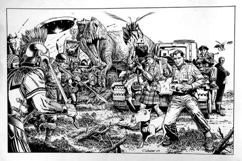 Chris Weston - phantom patrol huge wraparound cover (2009)