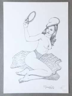 Giovanna Casotto | Giovanna Casotto - illustrazione originale a matita - 25x35 - firmata - Page volante (2021) | Catawiki