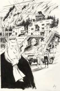 Pierre-Henry Gomont - Slava, tome 3 : Un enfer pour un autre – Illustration originale de couverture du tirage limité Dargaud – Canal BD – R3