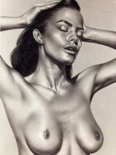 Ovsyanko Juliana | Ovsyanko Juliana - Original PinUp Erotic Art Dry Brush Oil Illustration 42x29,5 cm. (A3) Signed - Page volante | Catawiki