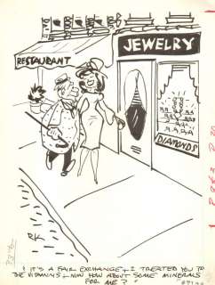 Reamer Keller - Babe & Rich Guy / Diamonds Gag - 1950‘S 60‘S Humorama