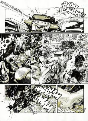 R.M. Guera | “Judge Dreed: Tunnels – part I” – 2000 AD #2439 – tav.03 | Cart Gallery