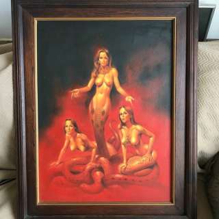 After Boris Vallejo | Fantasy book cover - fantasy artwork "Snake Women" after Boris Vallejo | Catawiki