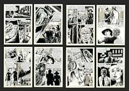 Pleyers, Jean - Pleyers, Jean - 8x Planche originale - La Nuit du Minotaure + carnet de croquis CBEBD - (1982)