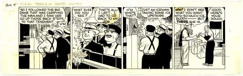 Chester Gould | Gould - Dick Tracy, HARD WATER, 8/4/1943 NO RESERVE! | Russ Cochran