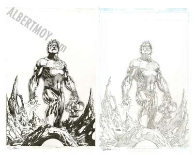 Jim Lee, Scott Williams | Green Lantern 80Th Anniversary Variant Page Cover | Albert Moy