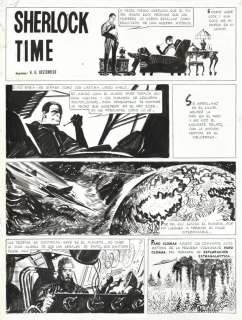 Breccia Alberto | "Sherlock Time - Il sacrificio", 1959 | Urania Casa d’Aste