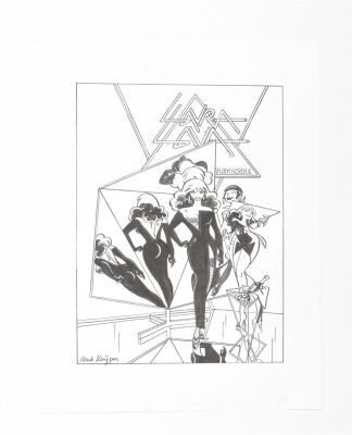 Henk Kuijpers, originale Tuschevignette Franka | Comic Art Masters