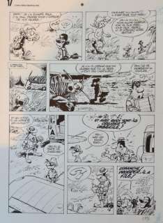 Lot 805 - PIERRE SERON (1942-2017) ‘LE VOLCAN D‘OR’ ORIGINAL INDIA INK PLATE, 40.5 X 30CM.