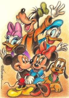 Joan Vizcarra | Disney Family - Original Drawing By Joan Vizcarra | Catawiki