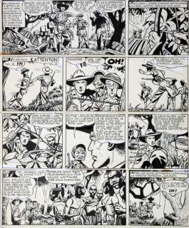 Hubinon | Tiger Joe, planche n°97 Ã  l’encre de Chine d… | Millon