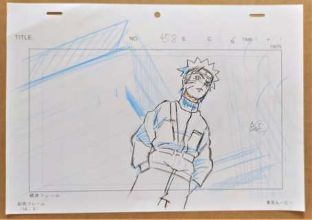Pierrot Studios | Naruto - Original sketch - Naruto Ep 458 layout key genga - Exemplaire unique | Catawiki